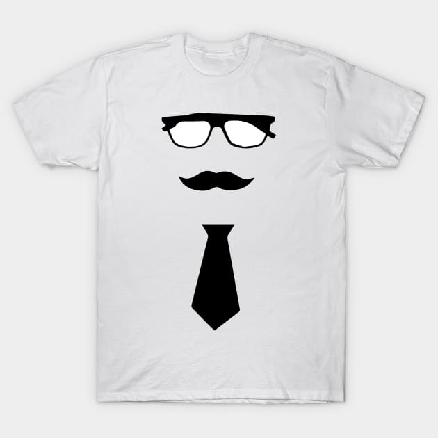 Dad glasses mustaches and tie T-Shirt by Dorothy Designs